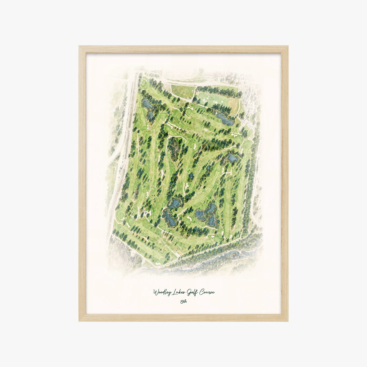Woodley Lakes Golf Course wood frame