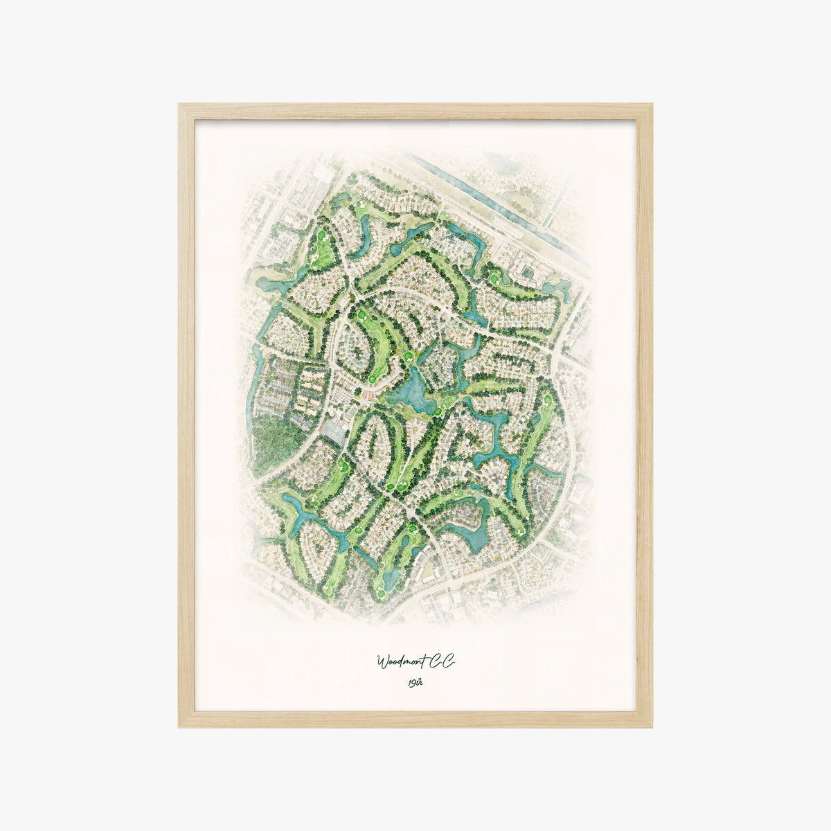 Woodmont C.C. wood frame