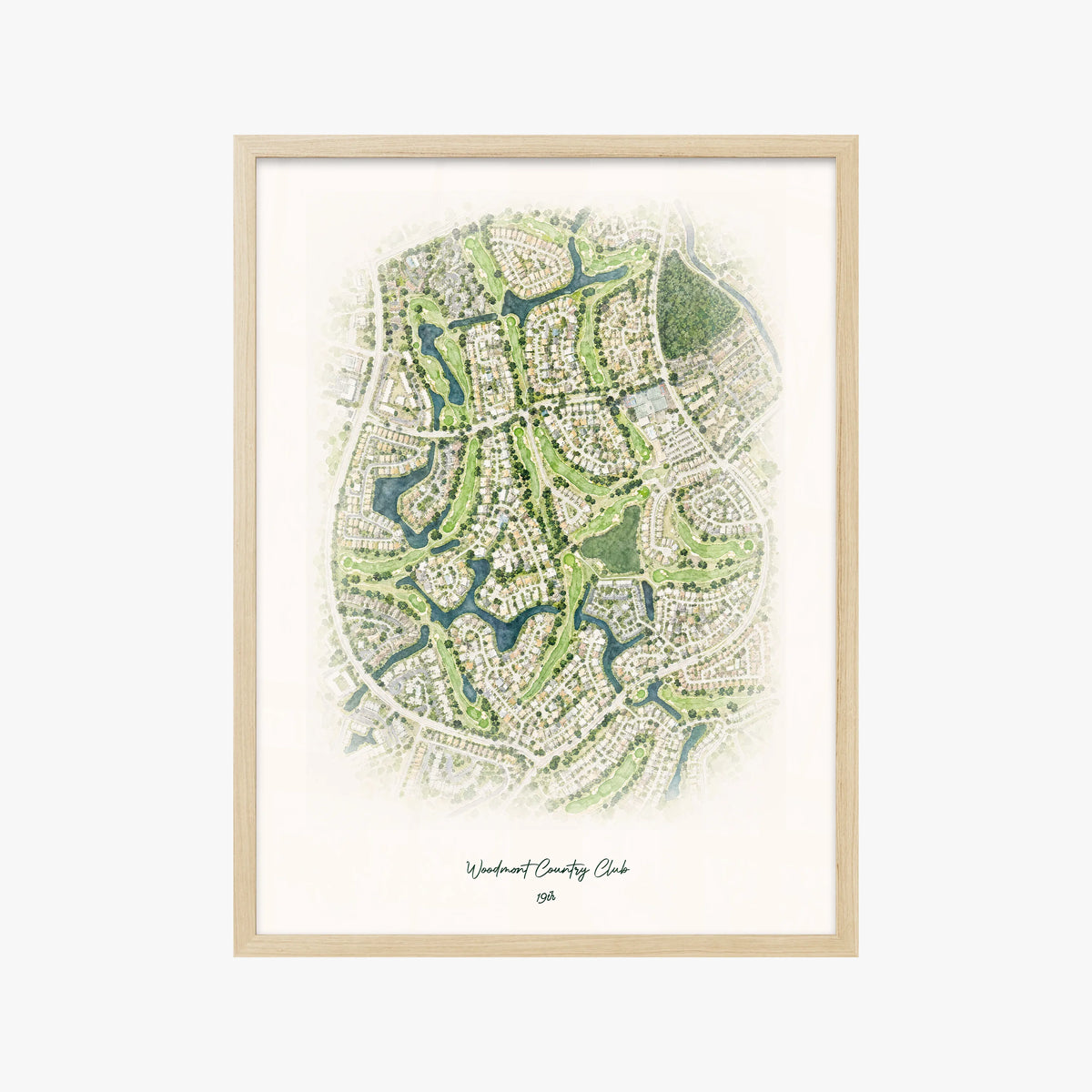 Woodmont Country Club wood frame