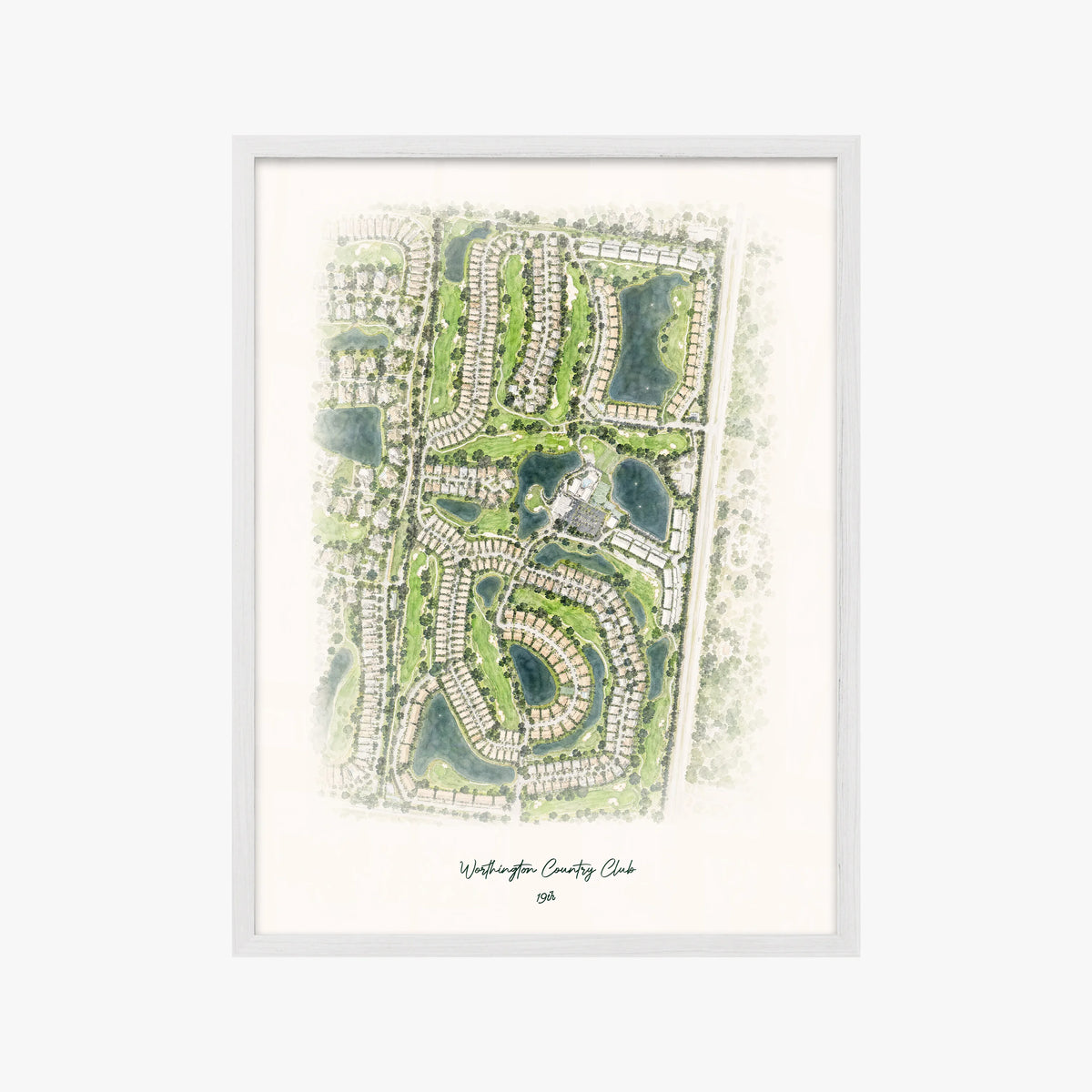 Worthington Country Club white frame