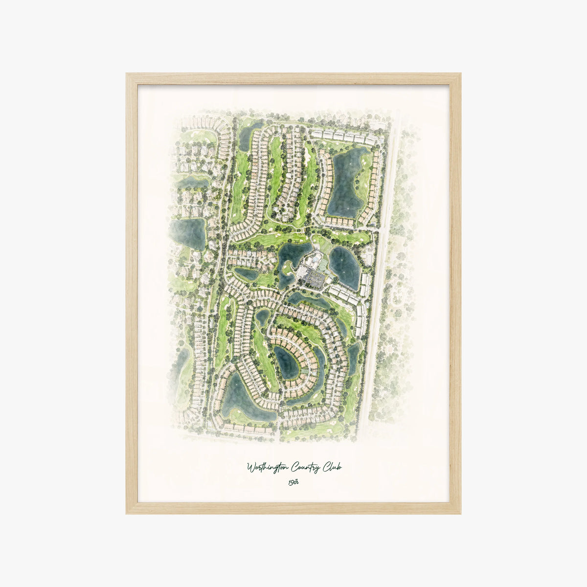 Worthington Country Club wood frame