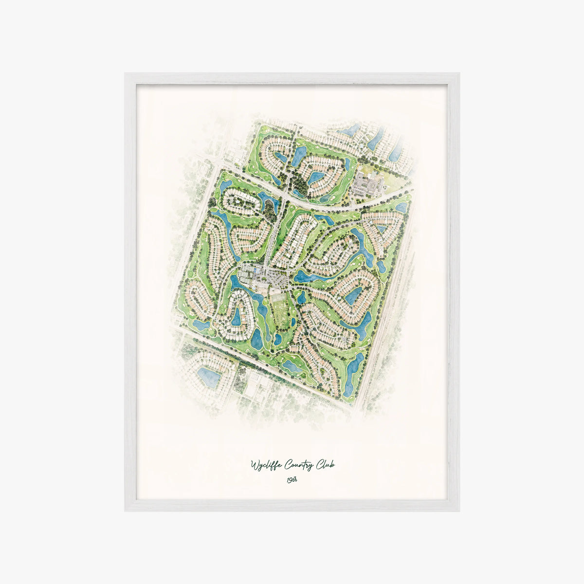 Wycliffe Country Club white frame