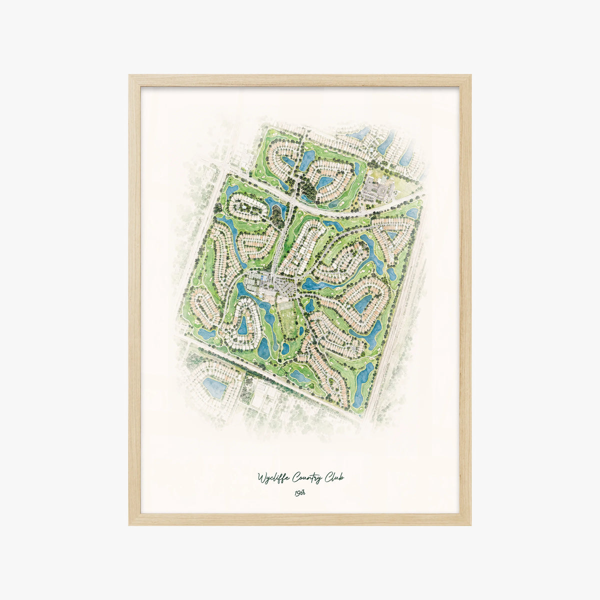 Wycliffe Country Club wood frame