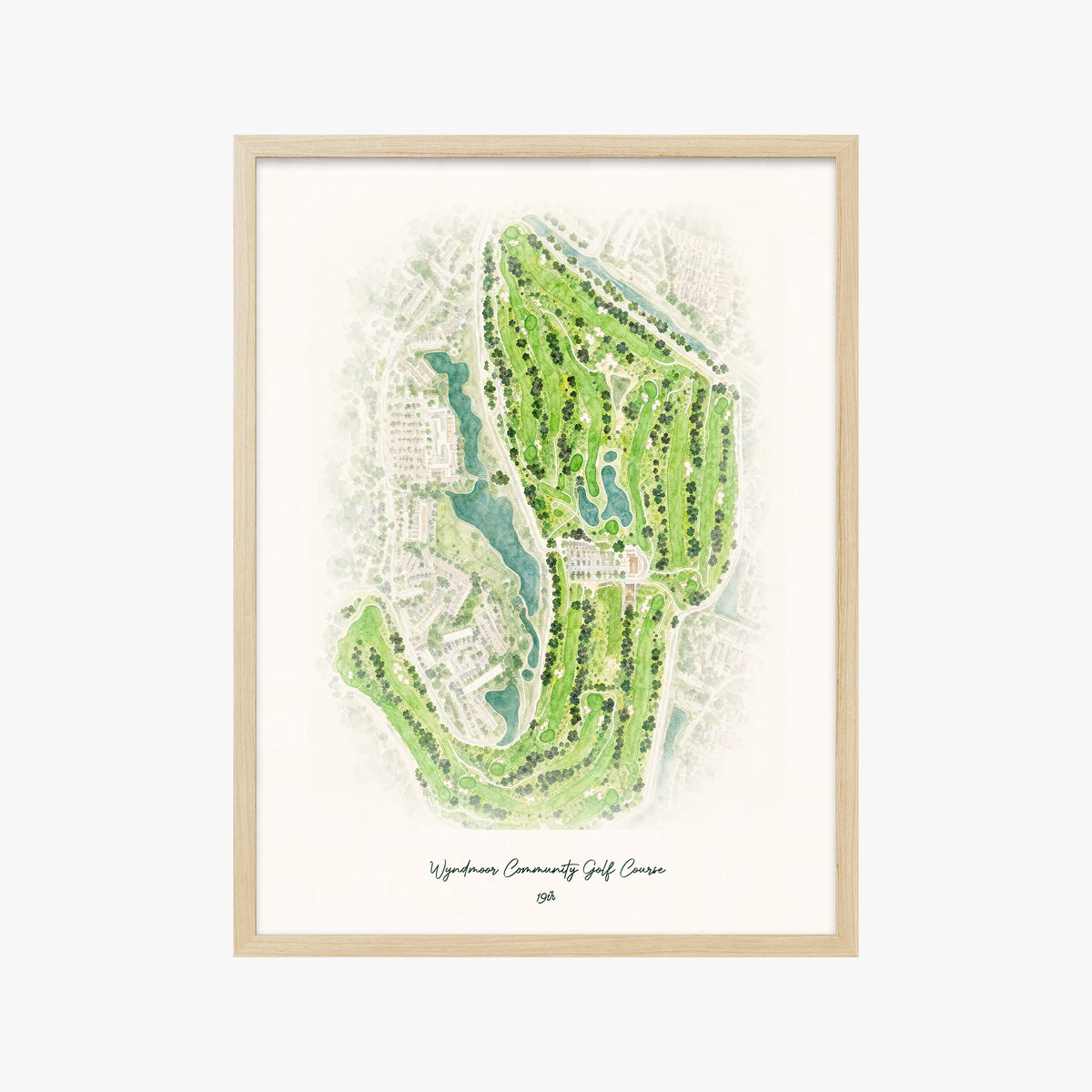 Wyndmoor Community Golf Course wood frame