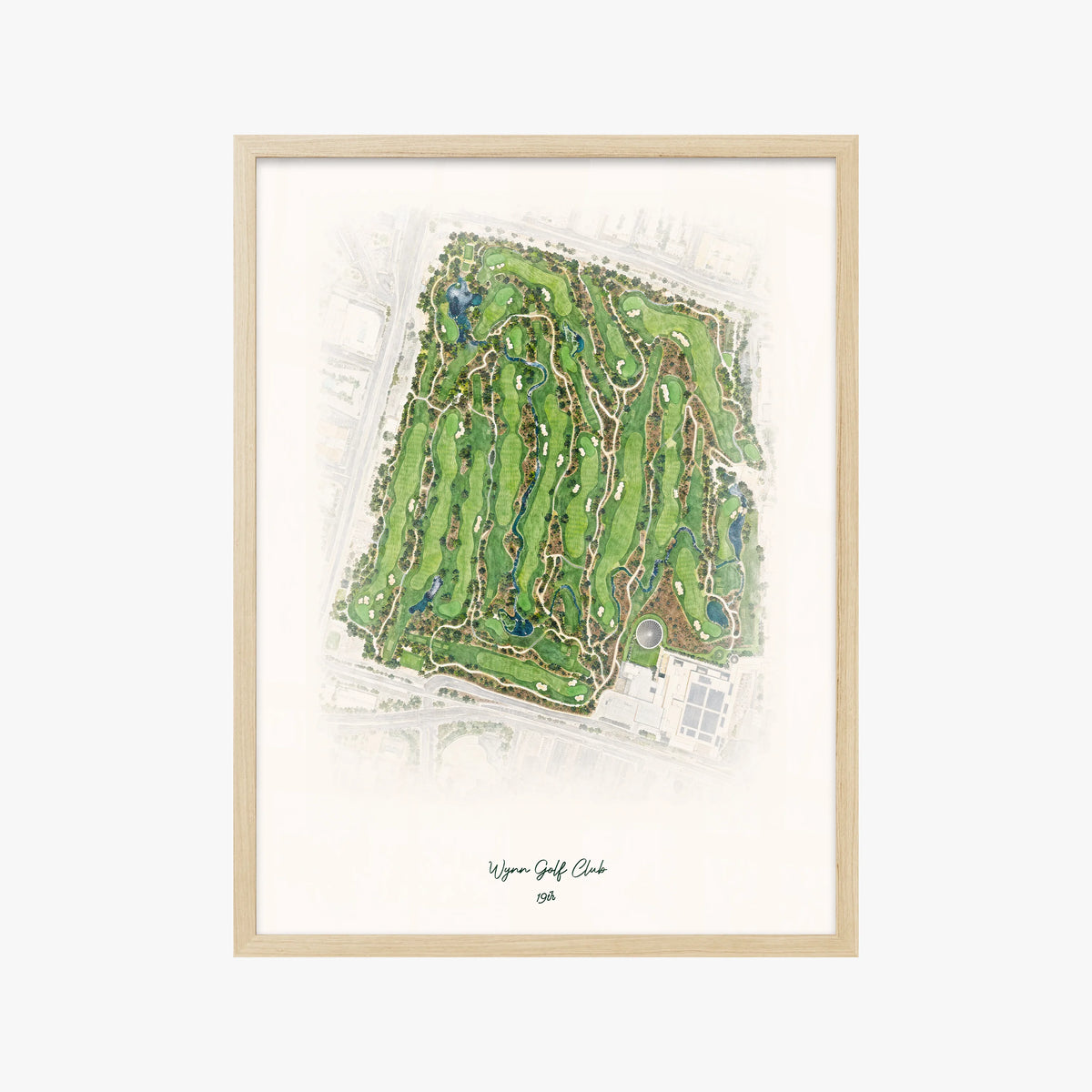 Wynn Golf Club wood frame