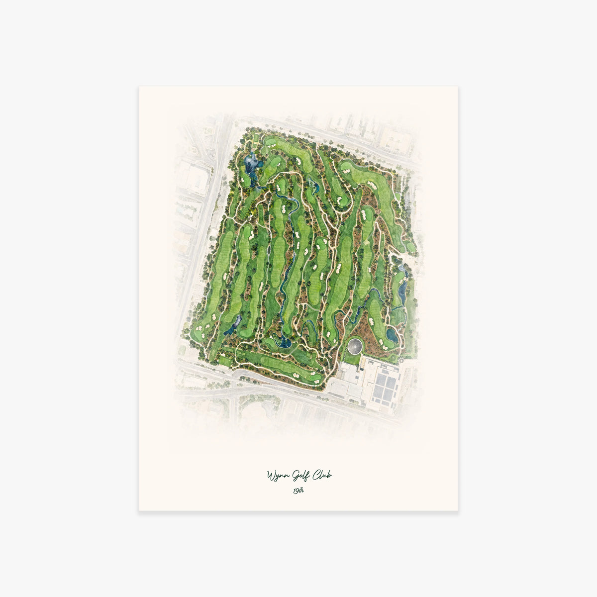 Wynn Golf Club printed artwork