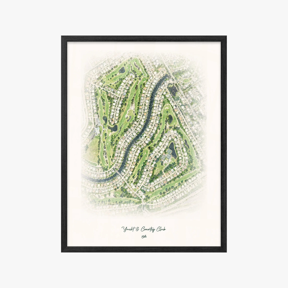Yacht & Country Club black frame