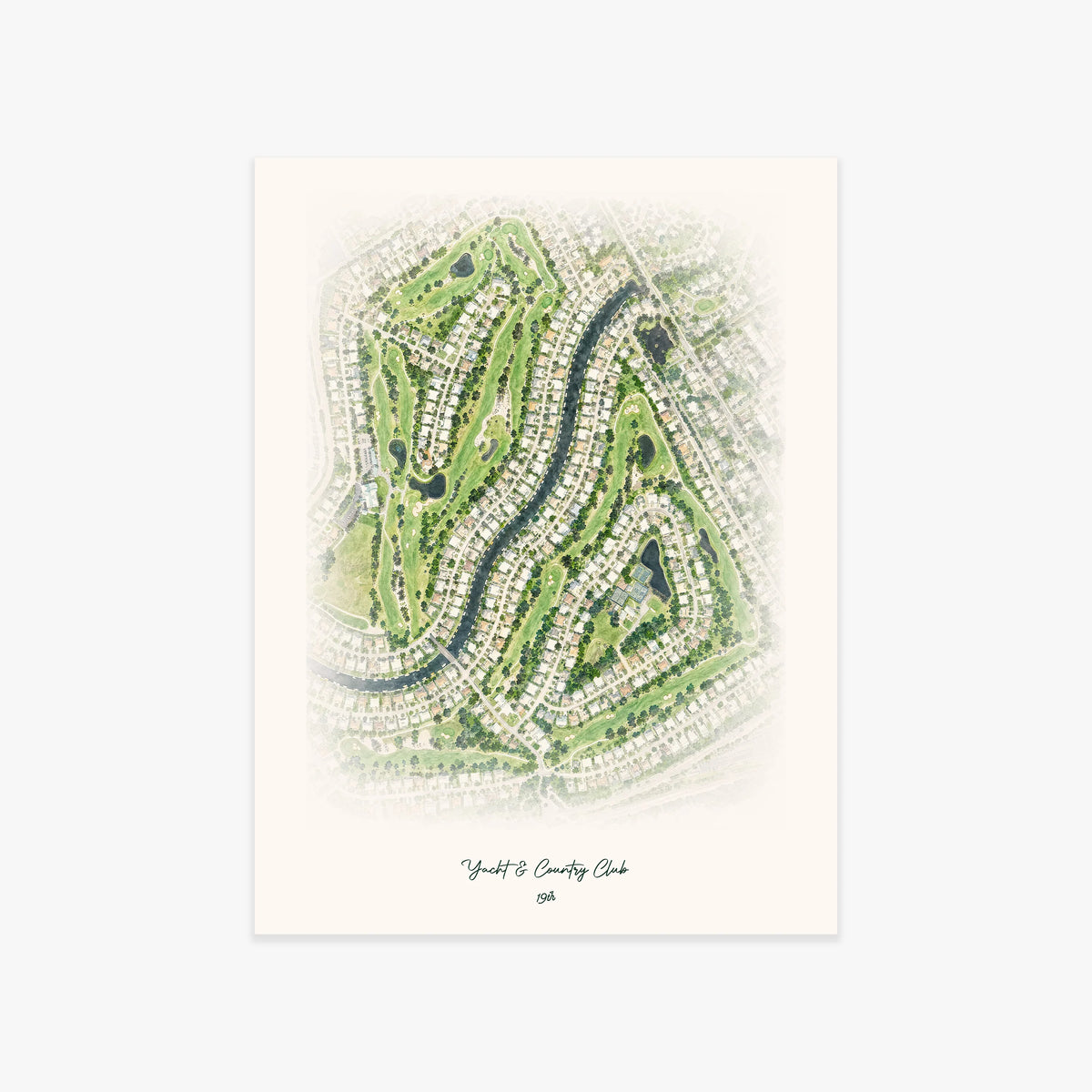Yacht & Country Club printed artwork