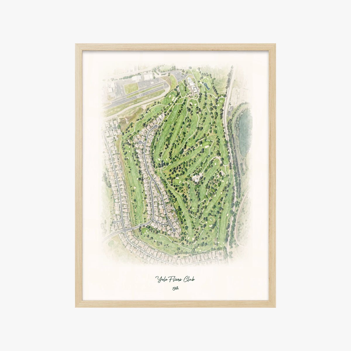 Yolo Fliers Club wood frame