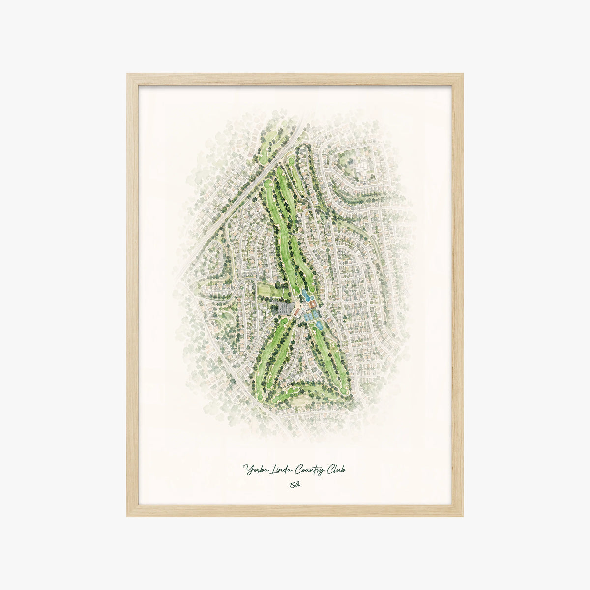 Yorba Linda Country Club wood frame