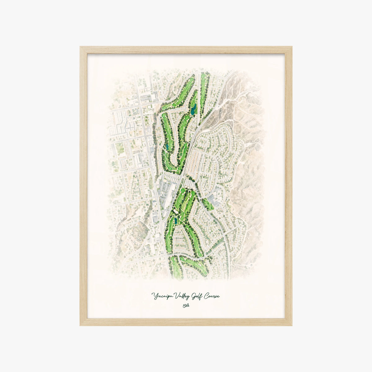 Yucaipa Valley Golf Course wood frame