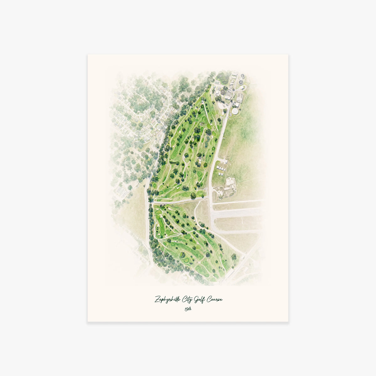 Zephyrhills City Golf Course printed artwork